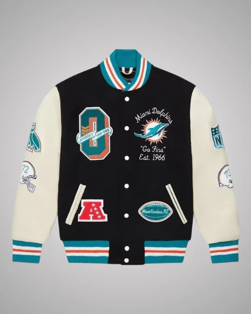 OVO X NFL Miami Dolphins Varsity Jacket