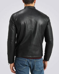 Mens Black Biker Jacket