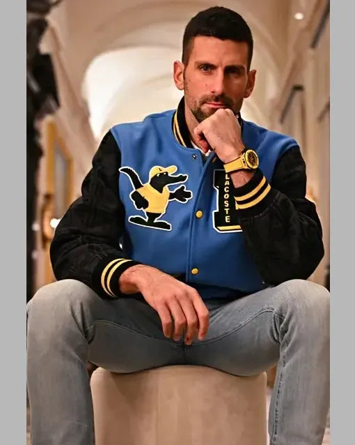 Novak Djokovic Lacoste Varsity Jacket