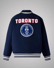 OVO Campus Toronto Navy Wool Varsity Jacket