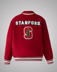 OVO Campus Stanford Red Wool Varsity Jacket