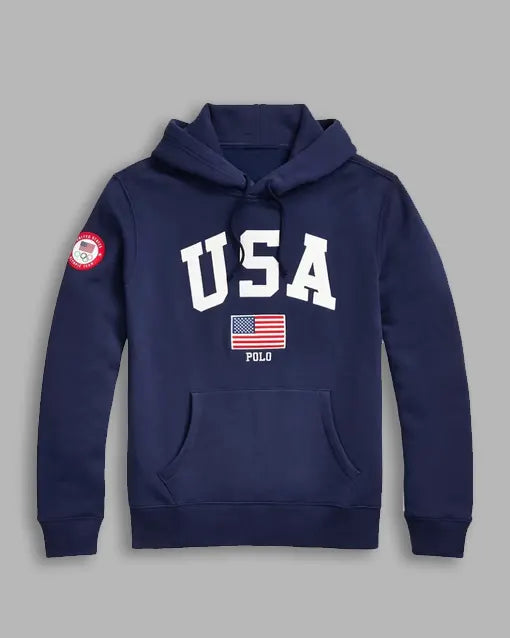 Team USA Blue Fleece Hoodie 2024