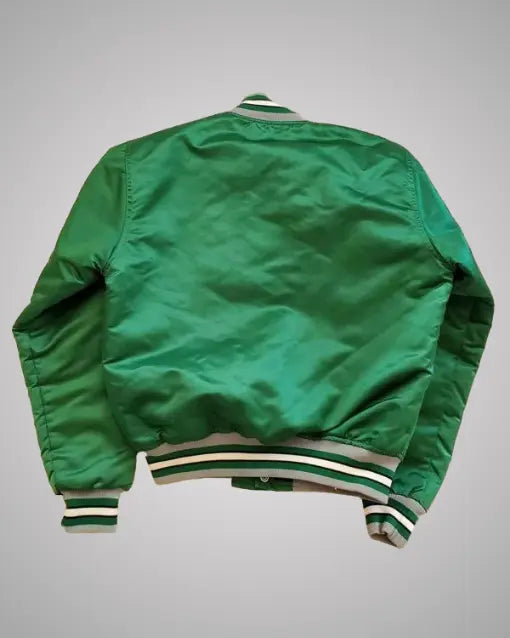 80s Philadelphia Eagles Green Bomber Satin Jacket