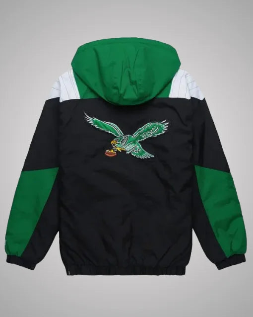 Philadelphia Eagles Black And Green Pullover Jacket