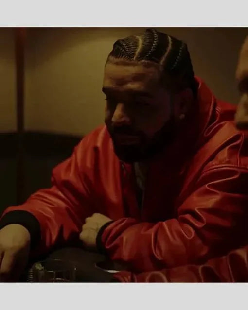 Drake Red Leather Jacket Polar Opposites