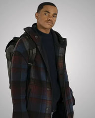 Tariq St. Patrick long plaid coat Power Book II Ghost