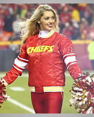 Red Cheerleaders Kansas City Chiefs Varsity Jacket