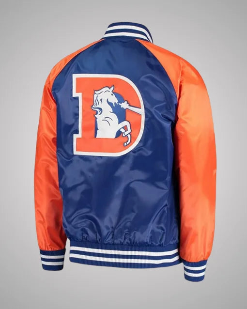 Denver Broncos Lead-Off Royal Blue and Orange Jacket