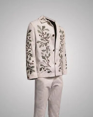 Barry Keoghan White Cotton Jacket