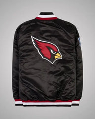 Arizona Cardinals Exclusive Black Satin Jacket