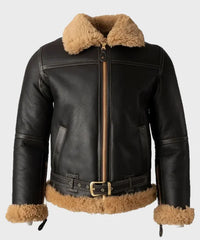 Lewis Battle SF Bomber Shearling Fur Jacket