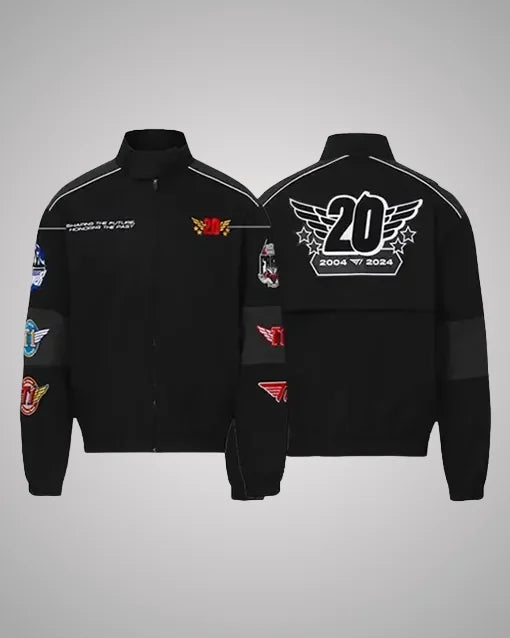 Black Zip-Up T1 20th Anniversary Special Jacket