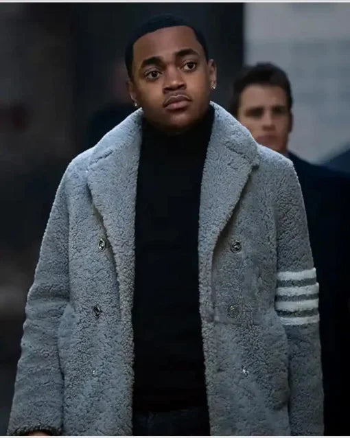 Power Book II Ghost S03 Tariq St. Patrick Shearling Coat