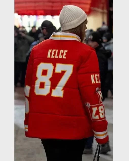 Chiefs Red Puffer Jacket Taylor Swift