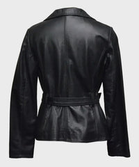 Stylish Black Leather Jacket for Women