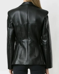 Black Leather Blazer